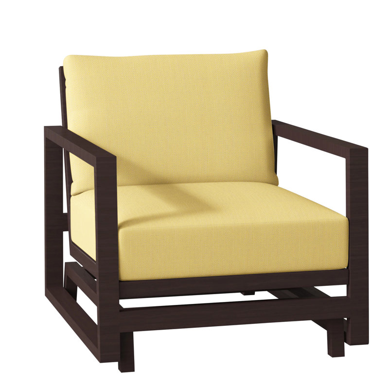 Avondale Patio Lounge Chair with Cushions, Cabana Stripe Midnight, Chalk, No Welt