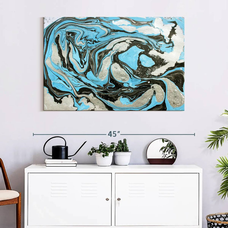 Avery Abstract Ink, 26" H x 39" W