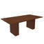 [Old: W2700P385518] Table de salle à manger de 78 pouces de long avec base de rangement en placage de bois de noyer, table de ferme rectangulaire en bois aggloméré pour 6 personnes, table de cuisine rustique moderne pour la salle à manger