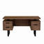 Bureau d'ordinateur avec tiroirs / dossiers suspendus de format lettre, table d'écriture avec tiroirs