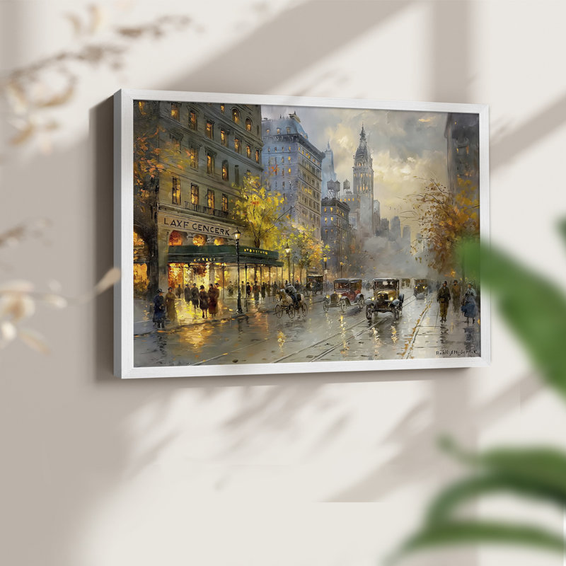 Série paysage-CLxxxxi - reproduction encadrée - réarmable, H 22 po x l 28 po, Blanc