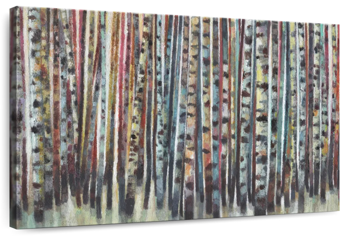 Millwood Pines Alvord Painted Birch Forest | Wayfair