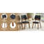 Ensemble de 2 chaises de salle à manger confortables en bois massif de style moderne pour la maison