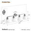 Conchita 4-Light Dimmable Frosted Glass Vanity Light-994285506