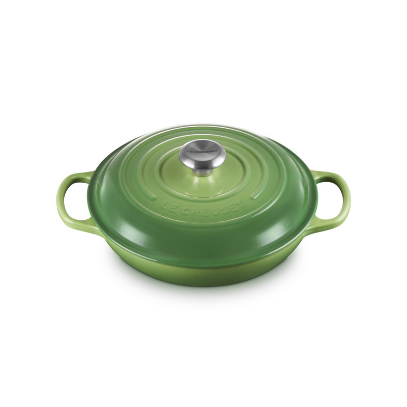 Le Creuset Cast Iron Shallow Casserole, 26cm / 2.2L, Bamboo
