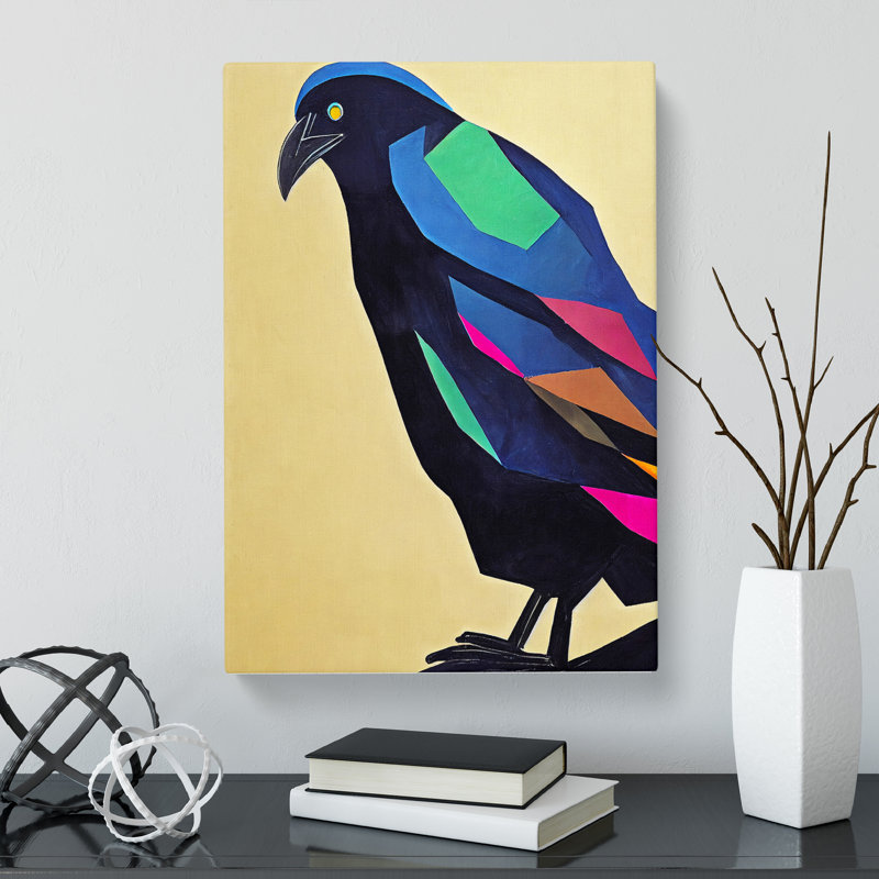 Juergen Raven Bird Abstract Vol.1 - Wrapped Canvas, 60cm H x 40cm W