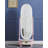 Modern Painted Arched-Panel Drawer Full-Length Mirror