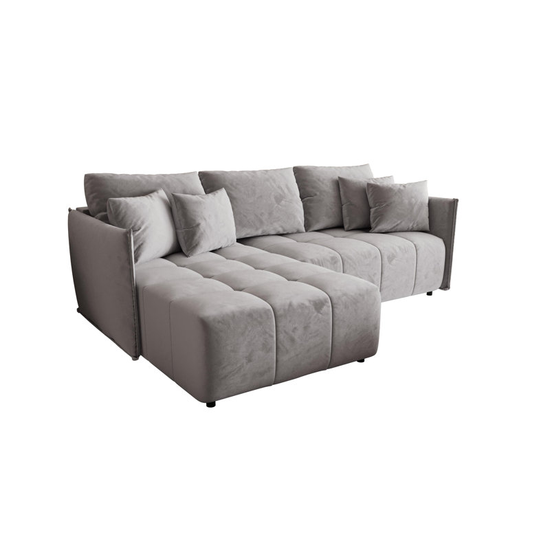 Berthamae 3 Seater Corner Sofa , Left -sided, Light beige