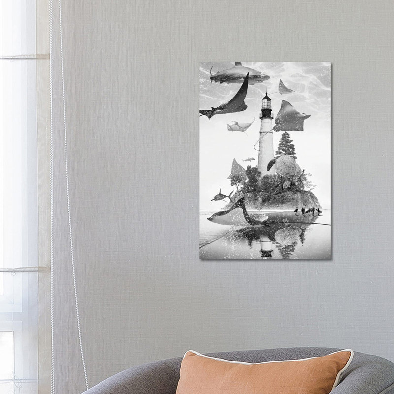 Mantaray Island by David Loblaw - Wrapped Canvas Print, 66.04 cm H x 45.72 cm W x 1.91 cm D