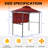 Starecho 8Ft X 5Ft  Double Tiered  Soft-Top Grill Gazebo With Stretchable Side Awning-110826877