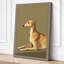 Resting Greyhound Modern - Wrapped Canvas-514088096-514088102