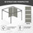 Aoodor Replacement 4-Panel Gazebo Sidewall Curtains-90565559-121327730