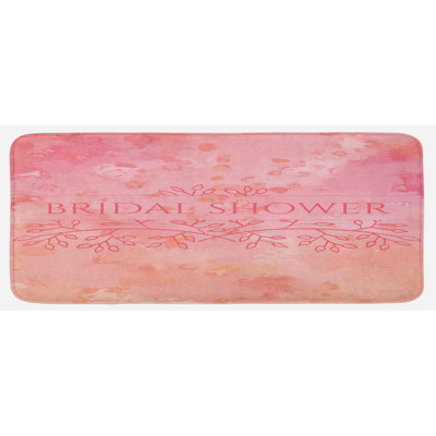 Glam Solid Colour Polyester Kitchen Mat