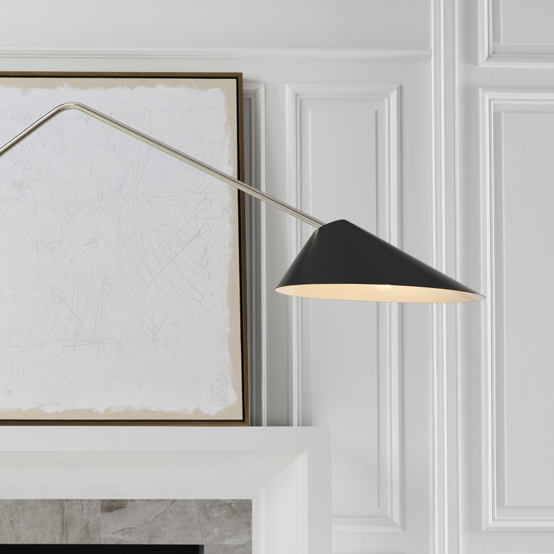 Lorna Arched Floor Lamp, Black