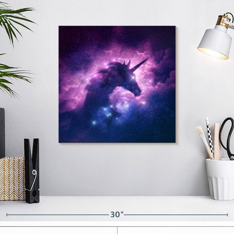 Kelan Unicorn Galaxy, 16" H x 16" W