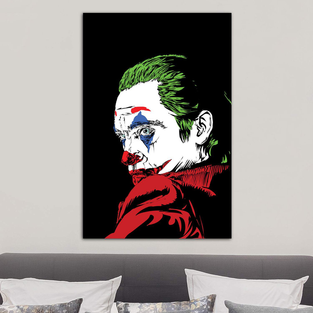 Leinwandbild - Grafikdruck „The Real Joker” von Technodrome1