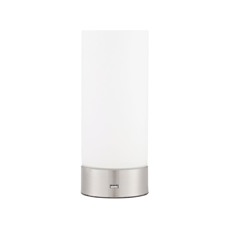 Sofia 24Cm Touch Table Lamp with USB, Nickel