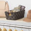 Panier en tissu Charlton Home-63322027