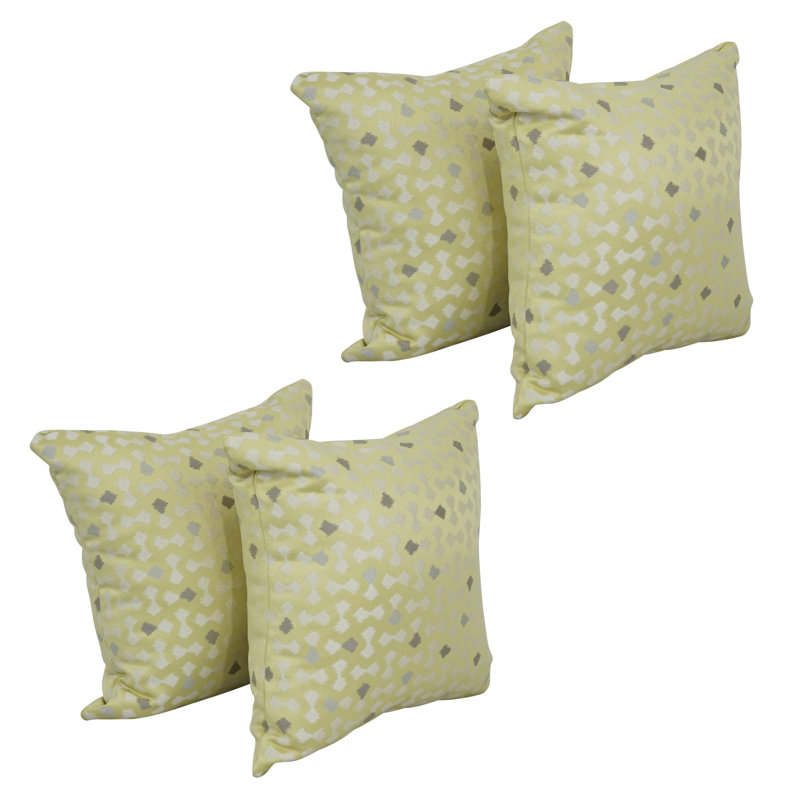 Ensemble de 4 coussins décoratifs en jacquard 43 po x 17 po, Talamols Pineap