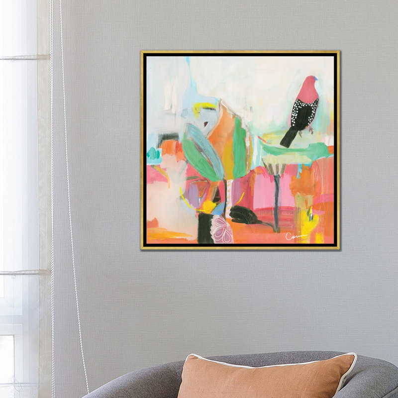 «Summer Dream On Canvas» par Connie Collum, reproduction, H 26 po x l 26 po x P 1,5 po, Encadrement doré