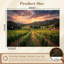 Papier peint adhésif pelez et collez Vineyard Sunset, art mural auto-adhésif et amovible