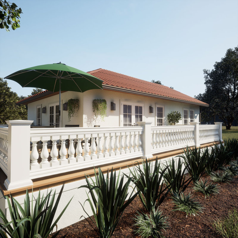 Balustre Fiberthane 700 Series, apprêté en usine, H 20 po x l 5 po x P 5 po