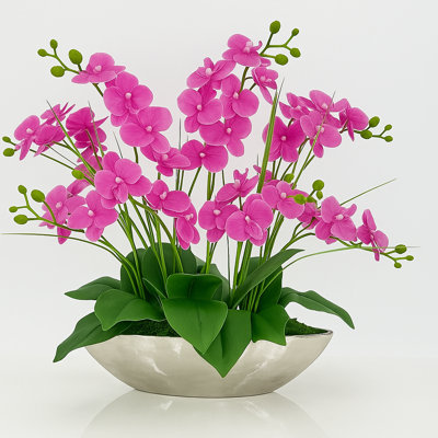 8 Stems Real Touch Phalaenopsis Orchid Arrangement