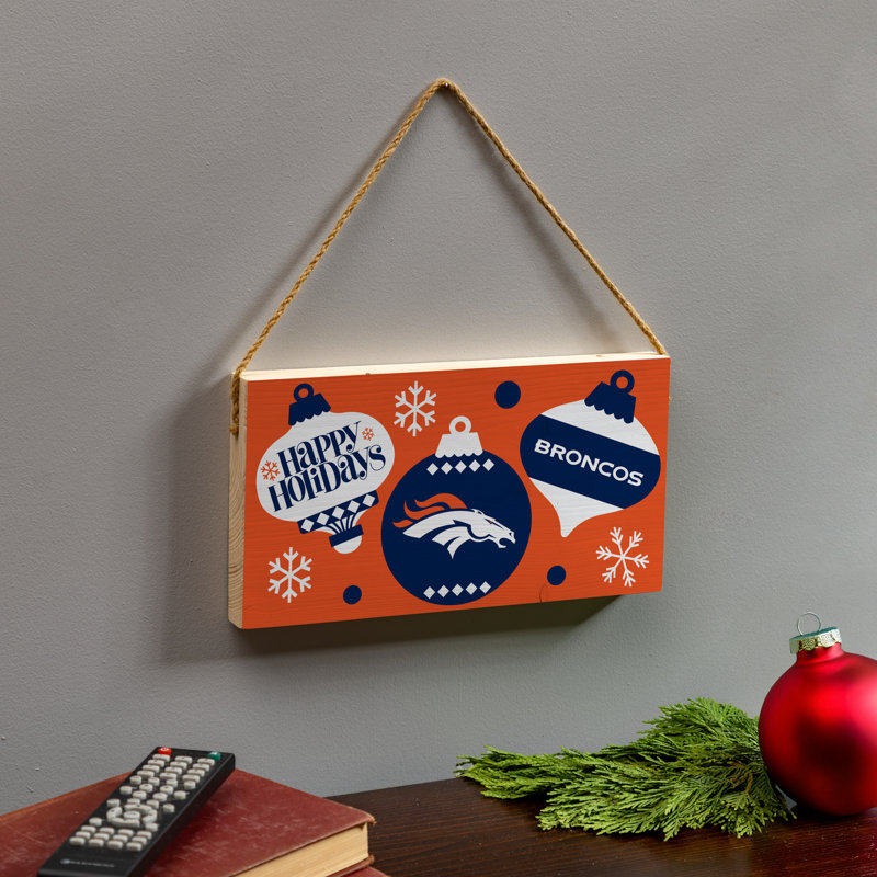Plaque murale Denver Broncos 6 x 11