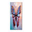 Papillon bleu rétro II - horloge murale moderne-2006956459