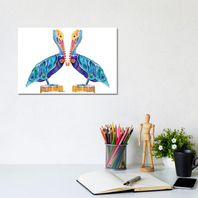 Pelican Seashore 1 Piece Painting on Canvas