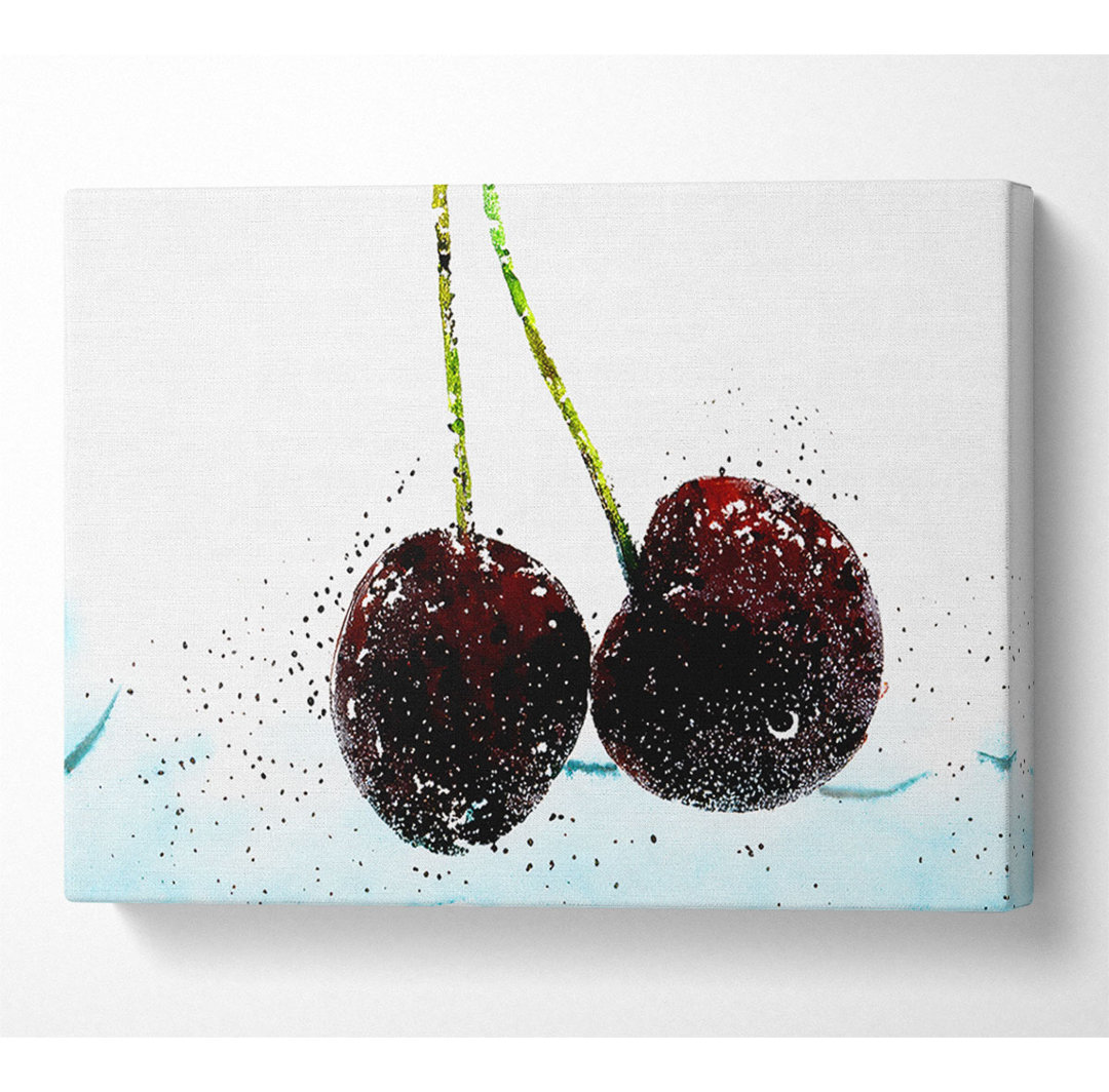 Twin Cherry Fizz - Kunstdrucke auf Leinwand - Wrapped Canvas