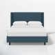 Hanson Upholstered Wingback Platform Bed