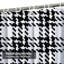 Rideau de douche noir et blanc avec 12 crochets Buffalo-369391079