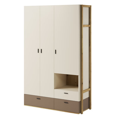 Aelianna 3 Door Manufactured Wood Wardrobe