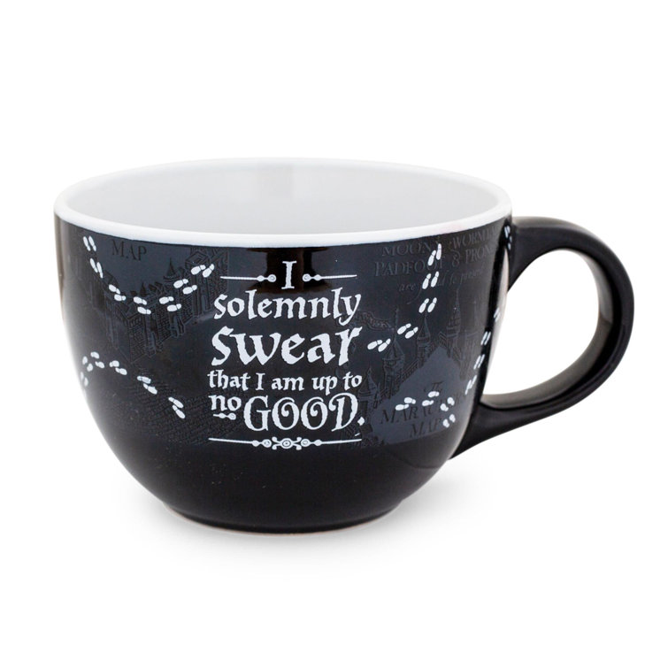 NEW Harry Potter I Solemnly Swear that I am Up To No Good Black Red Mug Cup
