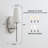 1- Light Frosted White Glass Wall Sconce-443508849