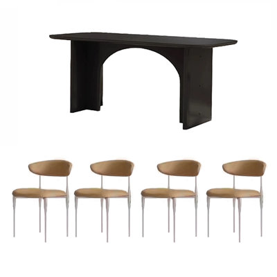 style dining table and chair combination