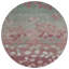 Tapis d'intérieur rond 8 po Blush And Emerald