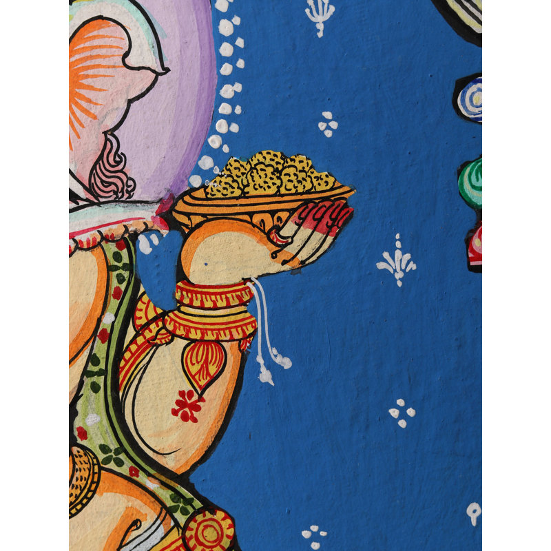 " Dancing Ganesha " Painting Print