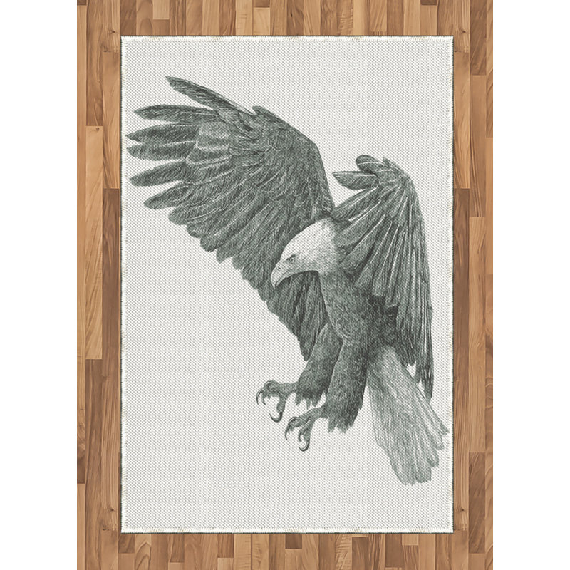 Eagle High Density Long Fiber Poly Threads Decorative Area Rug Carpet, Rectangle 4' x 5'8"