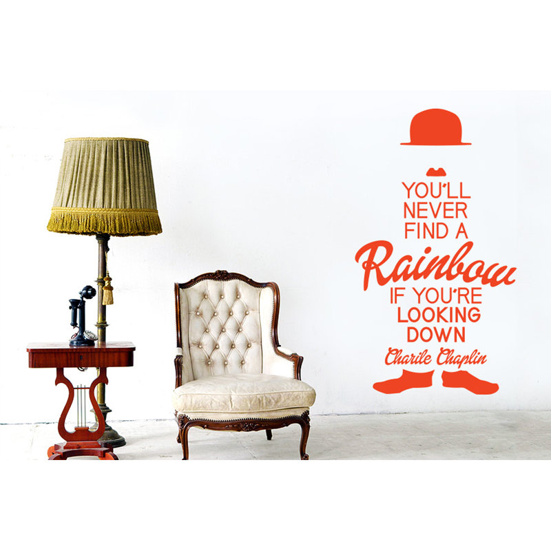 Non-Wall Damaging Wall Decal, Orange