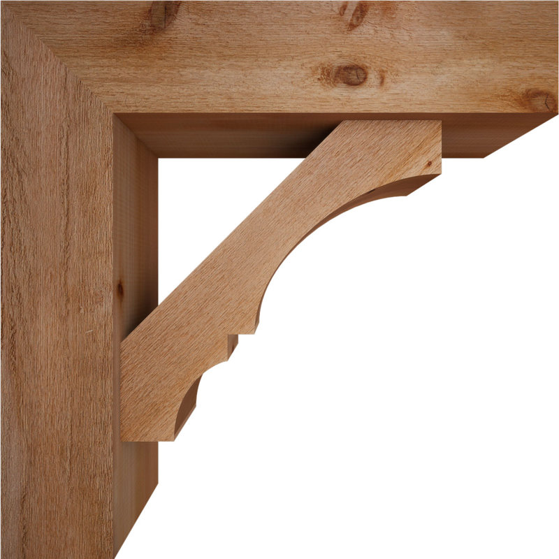 Balboa Block Offset Brace Bracket, 30 x 30, 8"W Western Red Cedar (Rough Sawn)