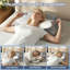 Oreiller cervical ergonomique en mousse à mémoire de forme, oreiller de soutien pour le cou avec housse amovible en soie et en coton, et coussin rond amovible-1457835755