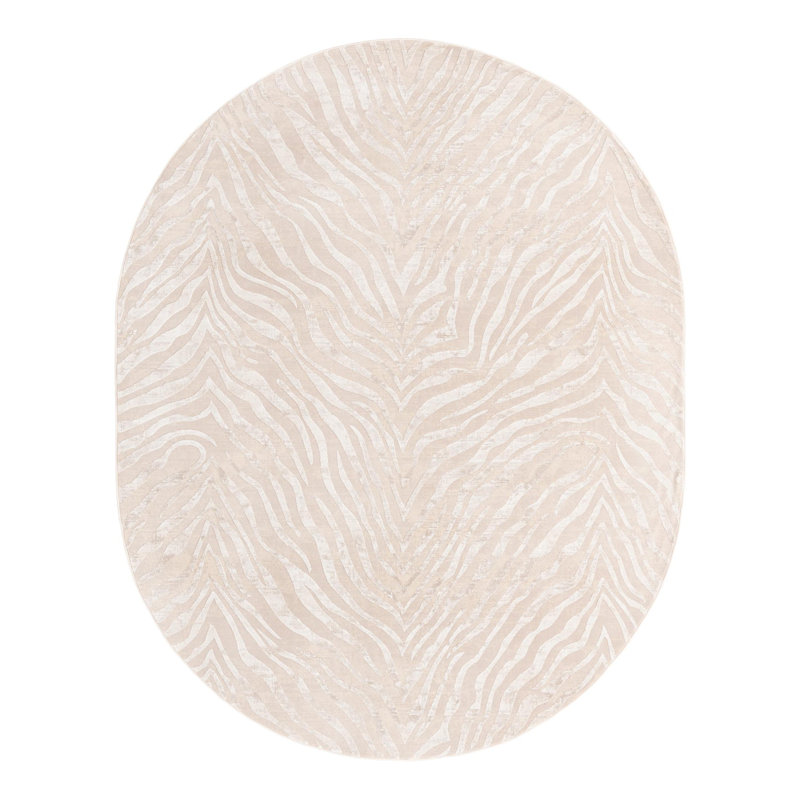 Tatte Animal Print Indoor Rug, Oval 7'10" x 10'