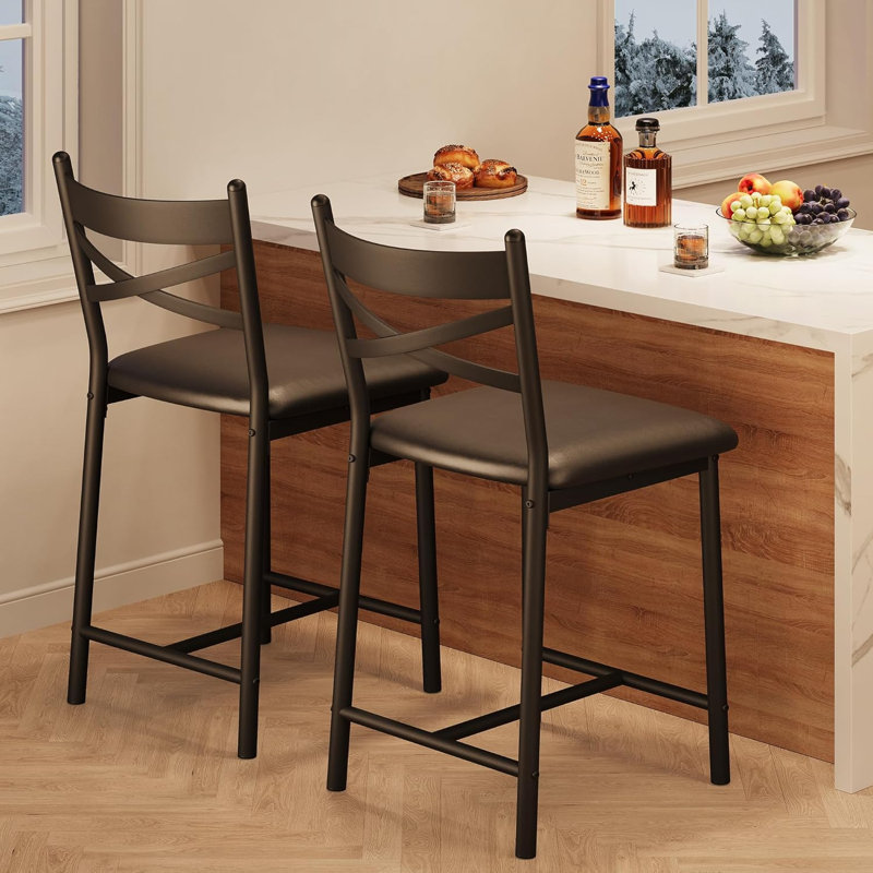 Faux Leather Lounge Chair, 95cm H x 45cm W x 40cm D, Black, Black