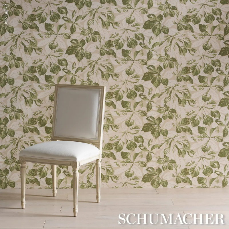 Arboreal Matte Wallpaper Roll, Green