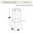 Modern Stackable Clear Acrylic Bar Stools Set of 2