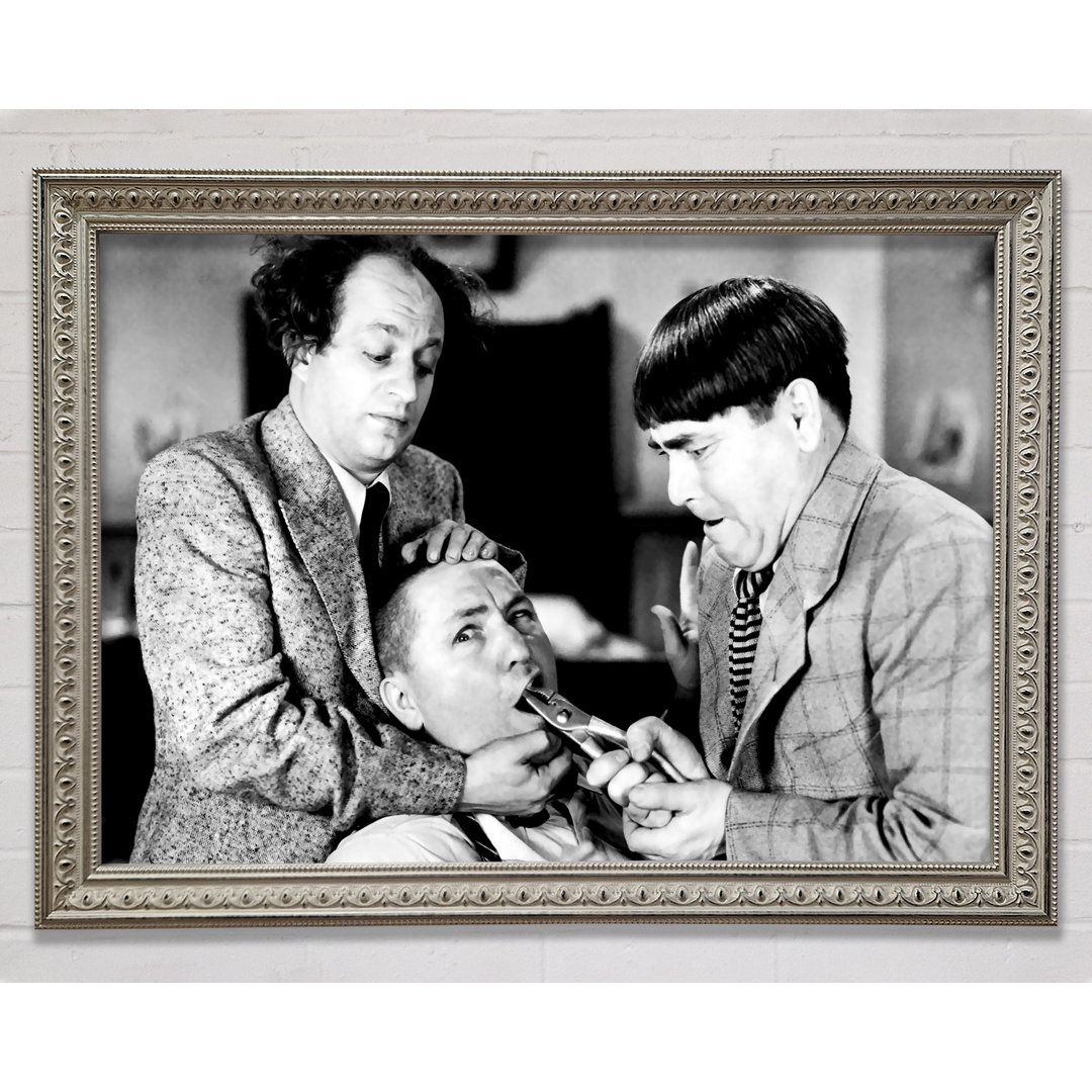 The Three Stooges Tooth Pull - Einzelner Bilderrahmen Kunstdrucke