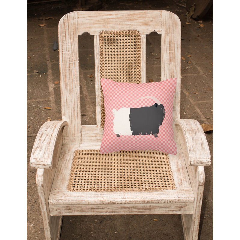 Welsh Throw Pillow, Pink, 18" x 18"