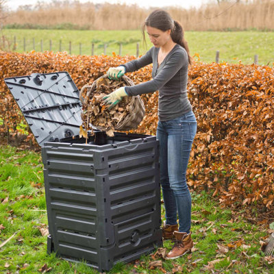 Nature Compost Bin 300L Black